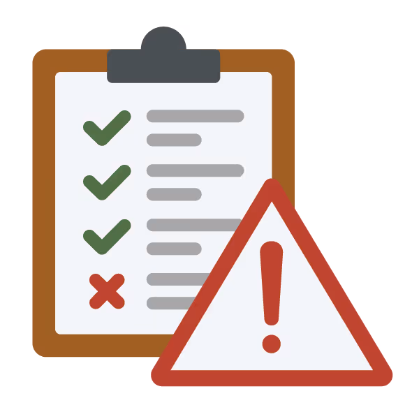 icon clipboard with warning sign 