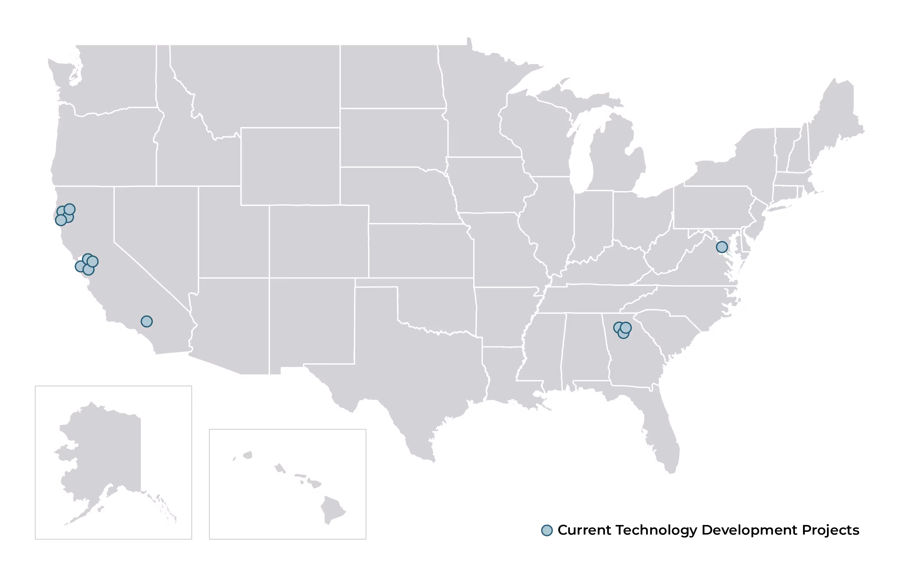 2025 CTE technology development Project US map