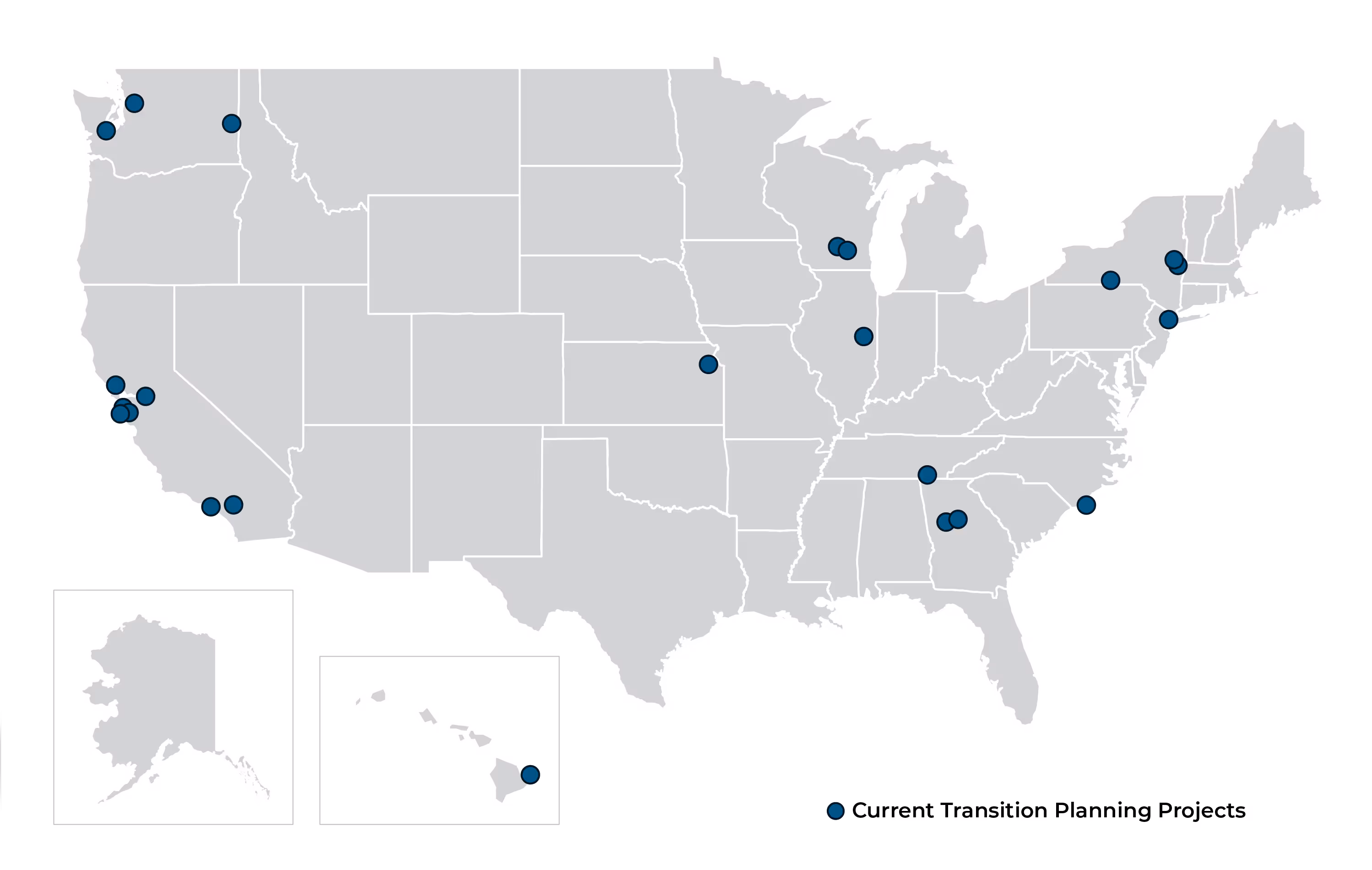 2025 CTE transition planning Project US map