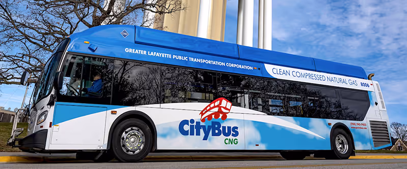City Bus logo on side of transit bus