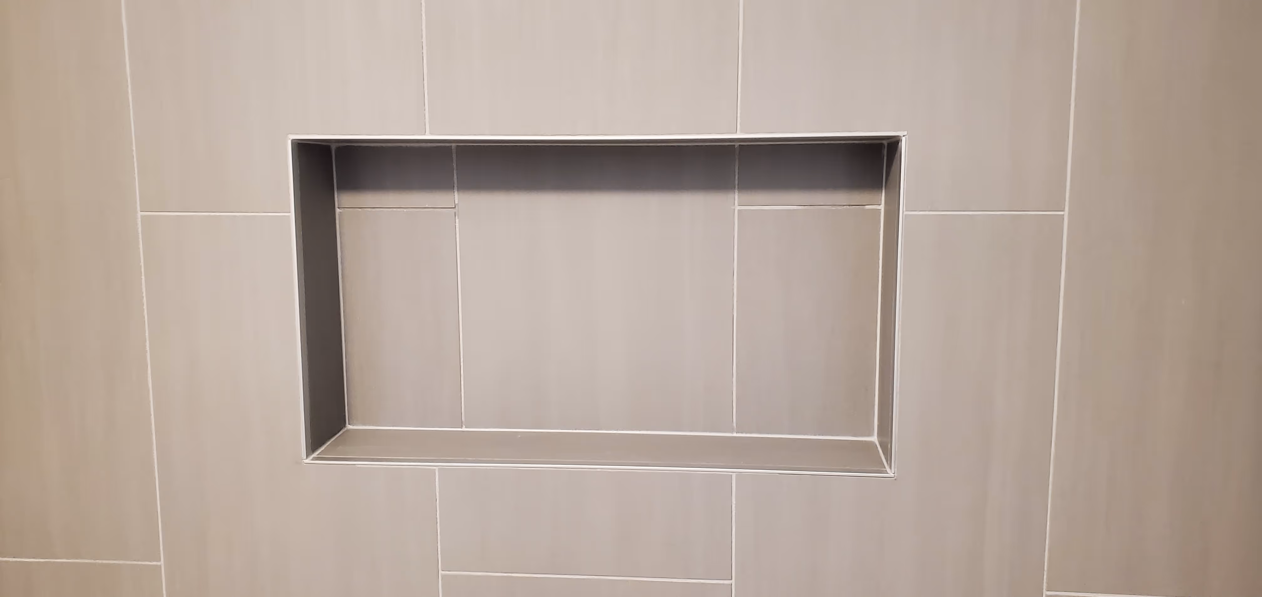 tile work in a shower