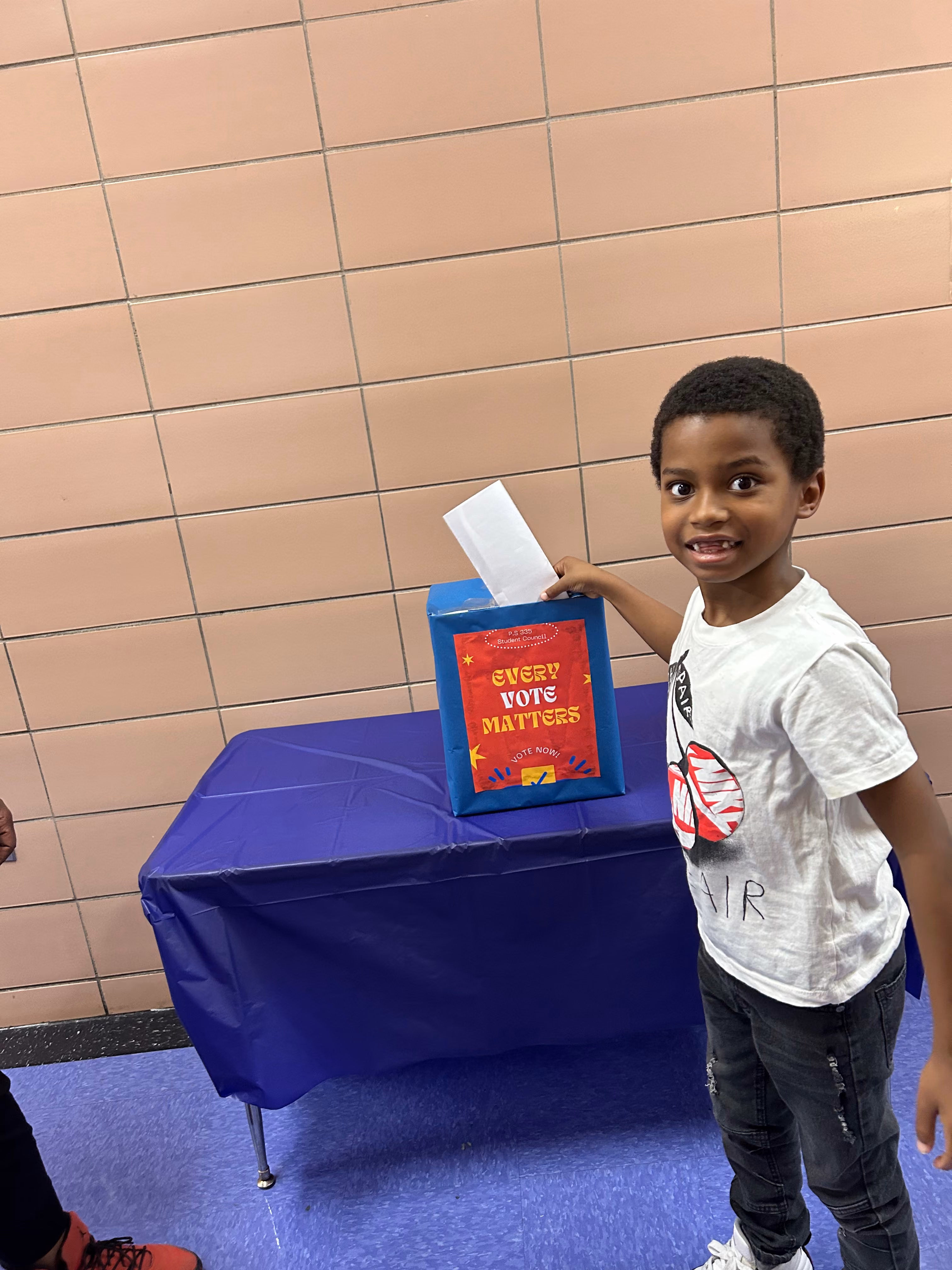 Student Put a Page in a box 