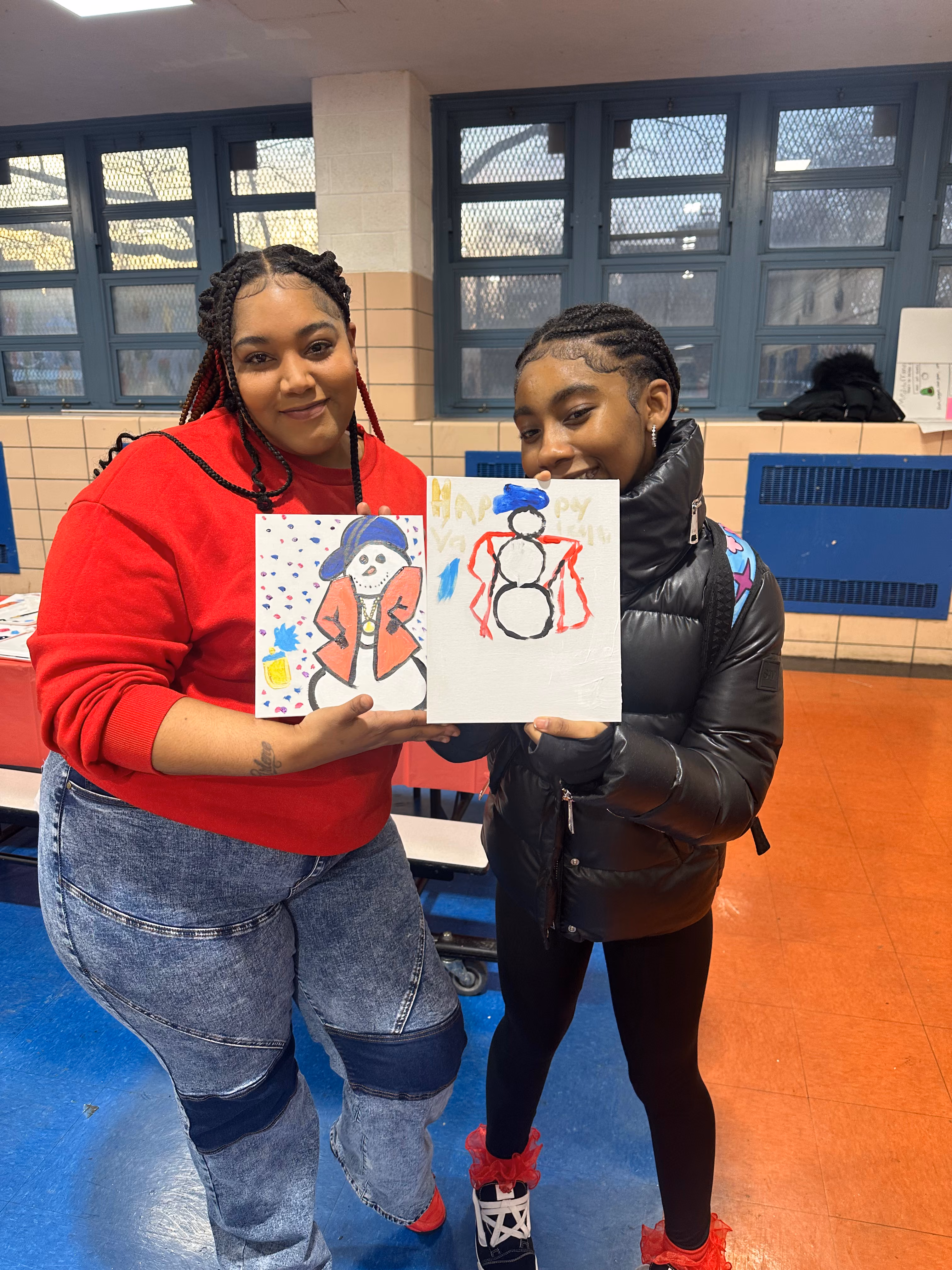 Children Show their Drawings
