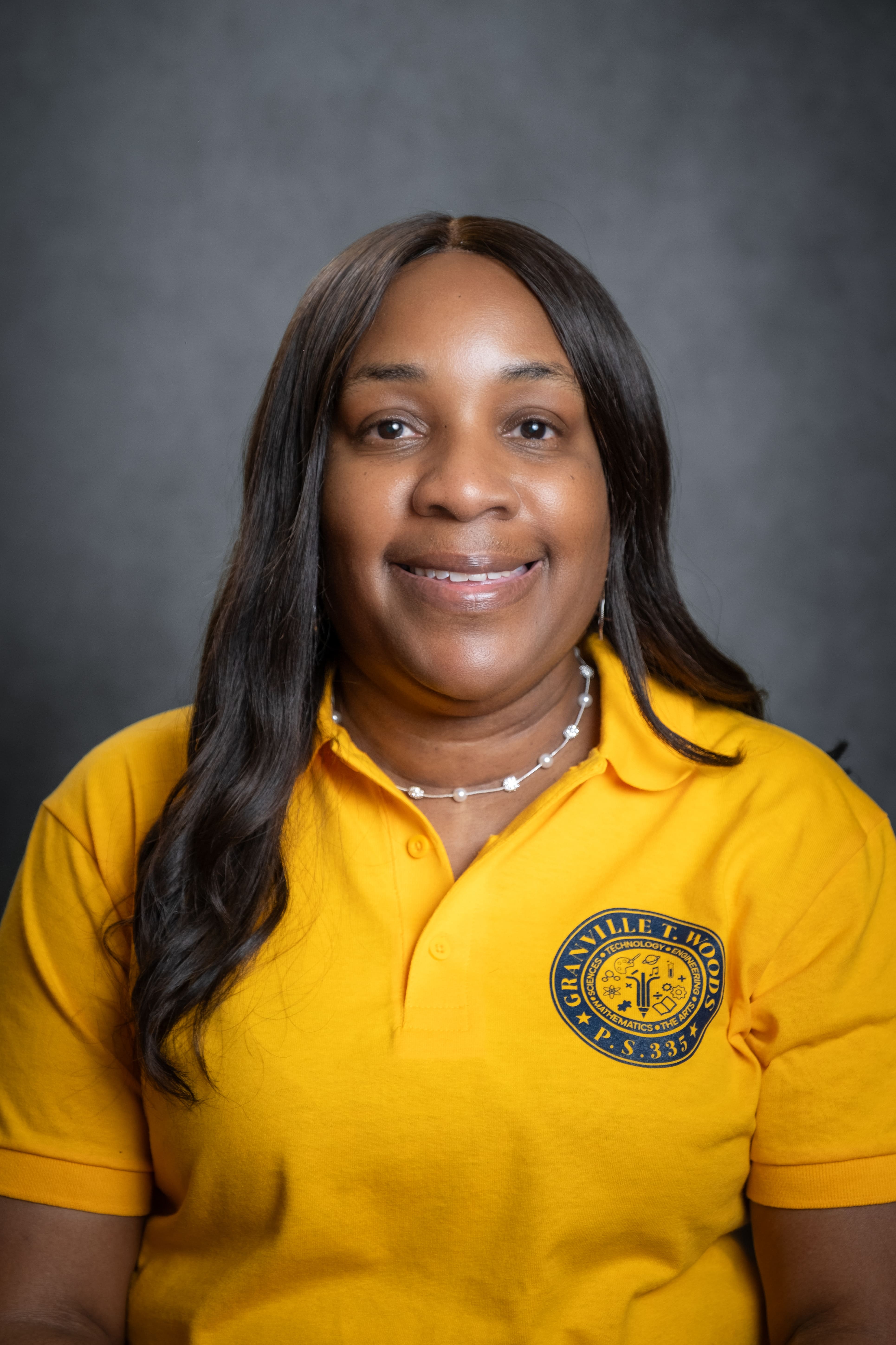 K. Polight staff member portrait at PS 335 Granville T. Woods