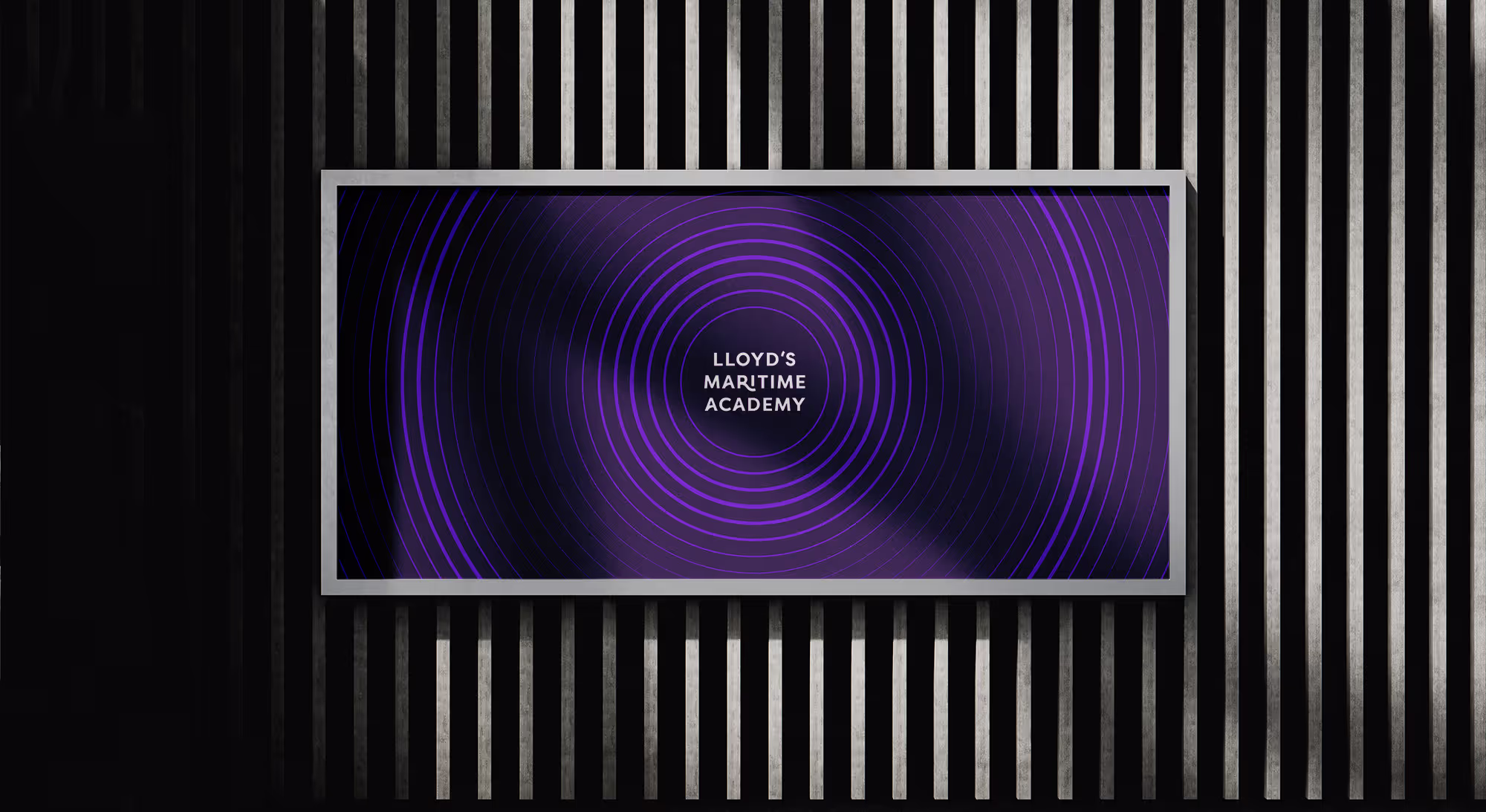 A billboard using the LMA ripple branding.