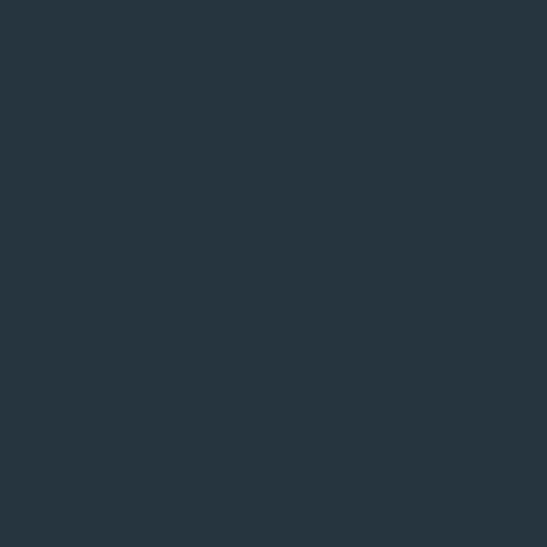 A Gif on a Navy background. Balls bounce along lines until they bounce into place and stay. The words "Always Inspired, Never Tired" slide up from the below