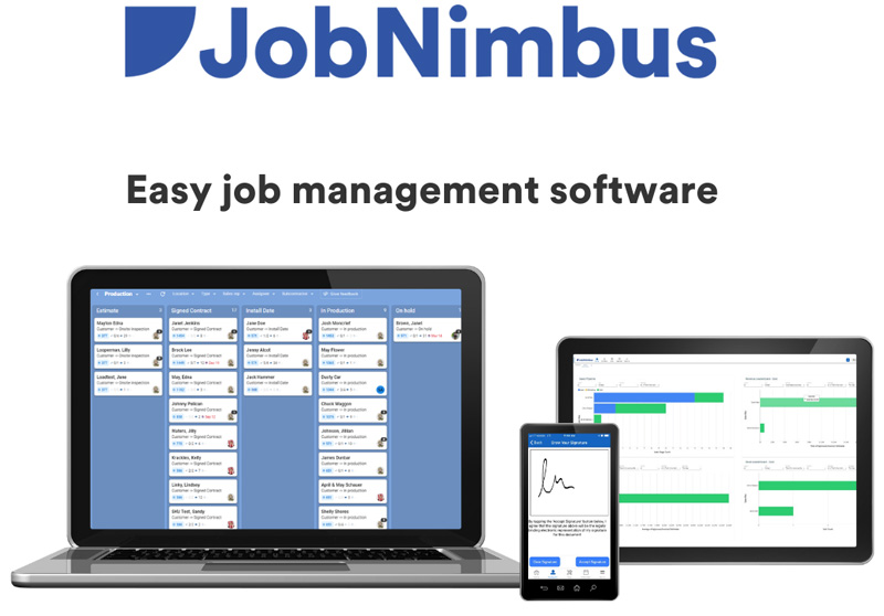 Job Manegement Software Example JobNimbus | Job Management Software | CRM | Estimating