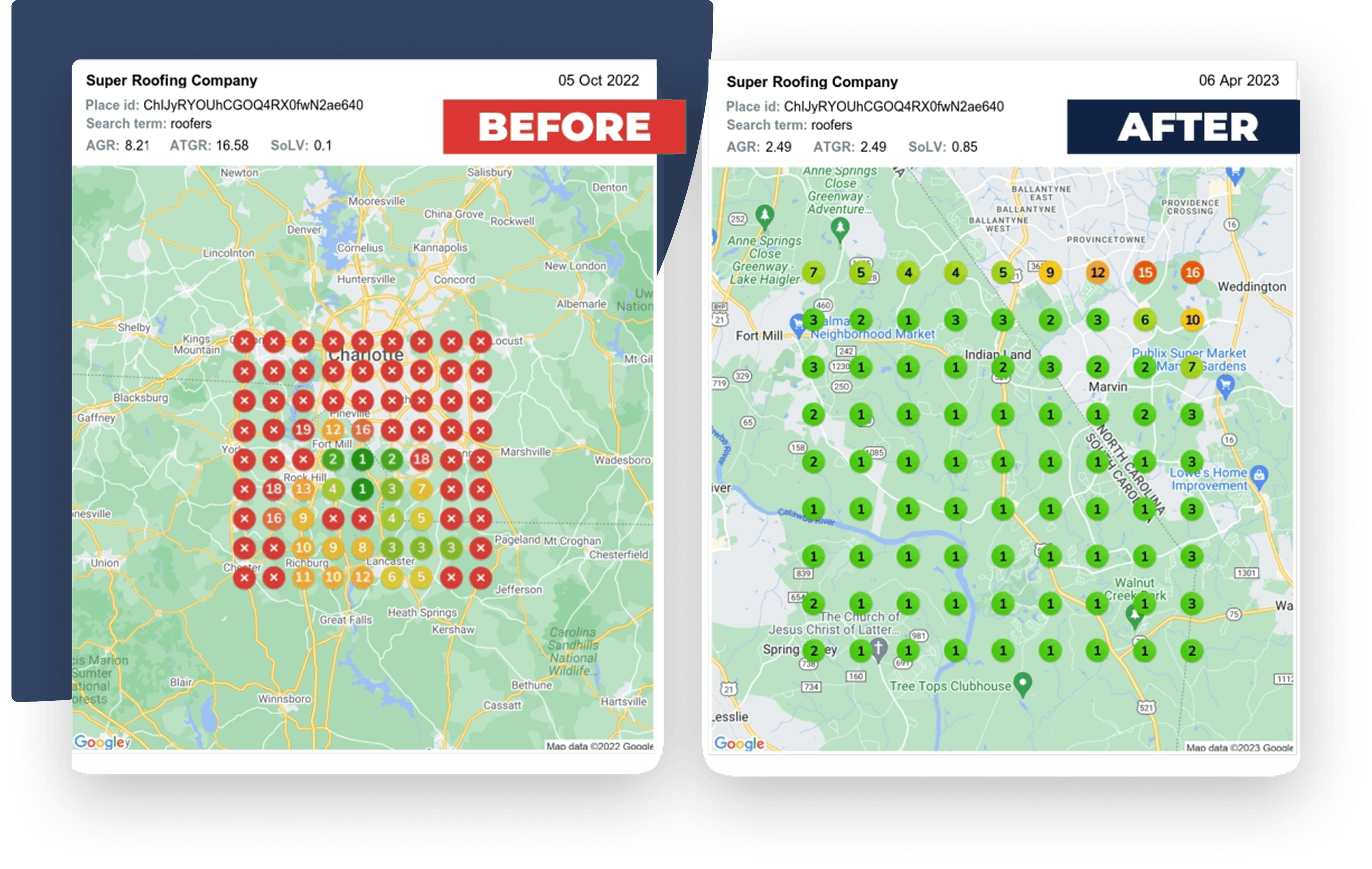 A laptop and smartphone displaying the JobNimbus platform. The laptop shows a contact details page for "Draco Alley" with options for documents, tasks, and related information. The smartphone on the left shows a list of leads. Both devices highlight different aspects of managing client information within the platform.