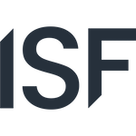 Text logo displaying the letters 'ISF' in bold, dark font on a white background.