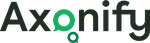 Axonify company logo with stylized green letter O featuring a magnifying glass icon inside.