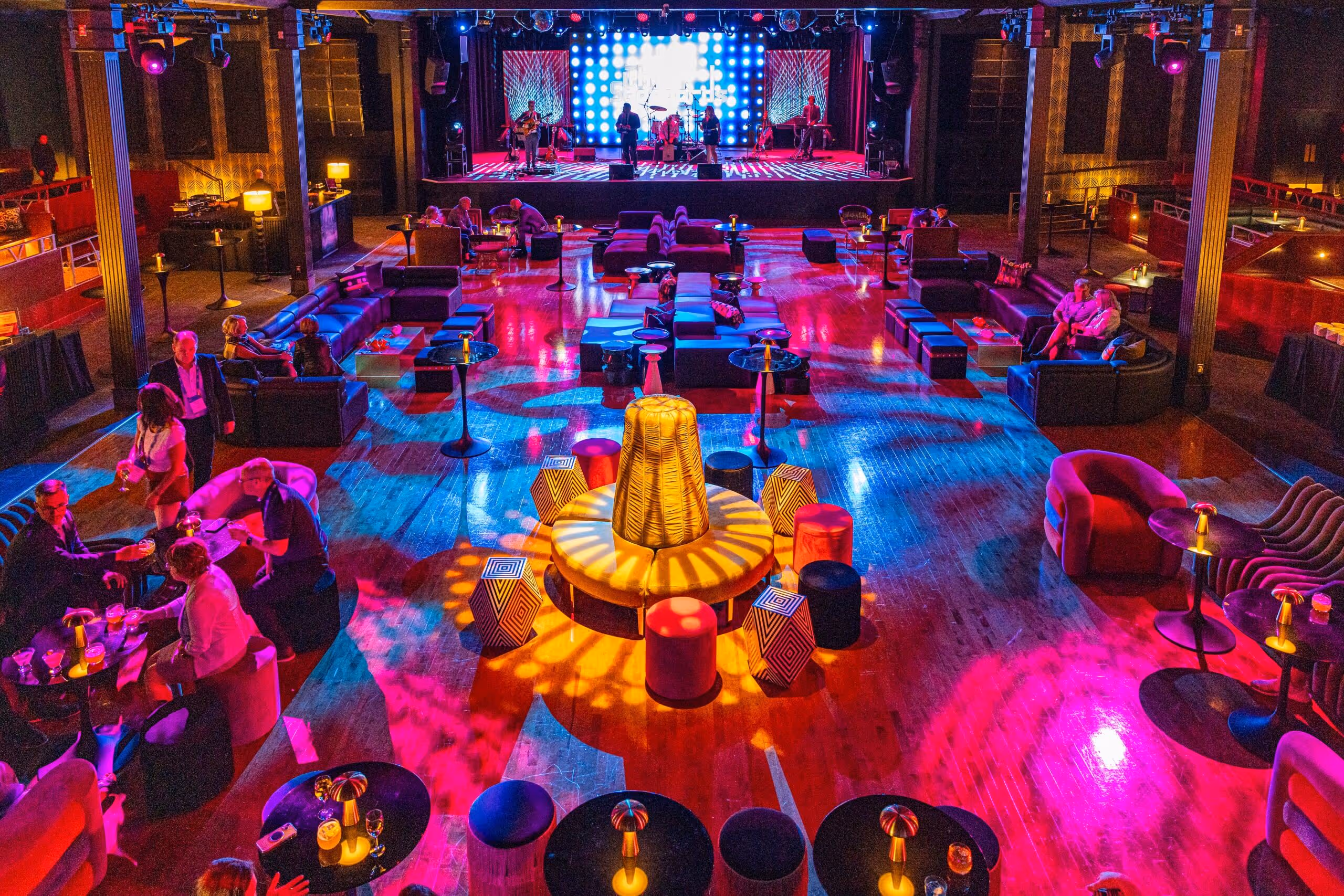 Speakeasy event lounge designed by TK Events