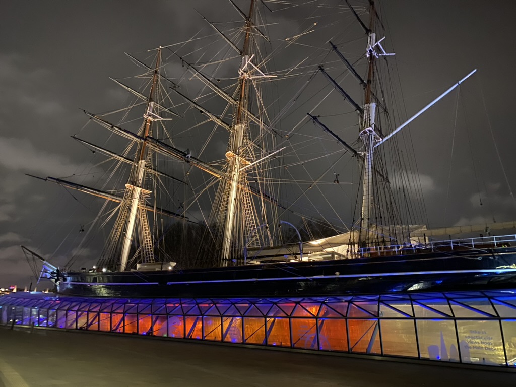 The Cutty Sark in London outside an event planned and managed by TK Events