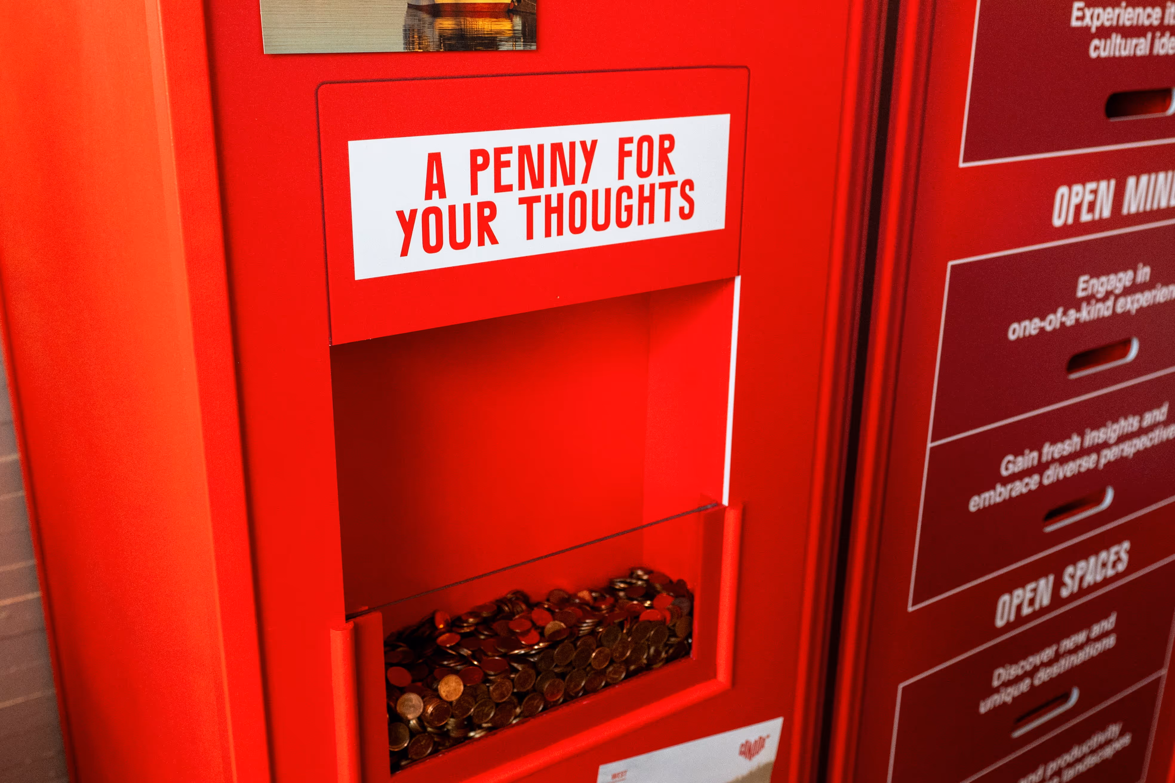 Creative experiential event concept "a penny for your thoughts" by TK Events