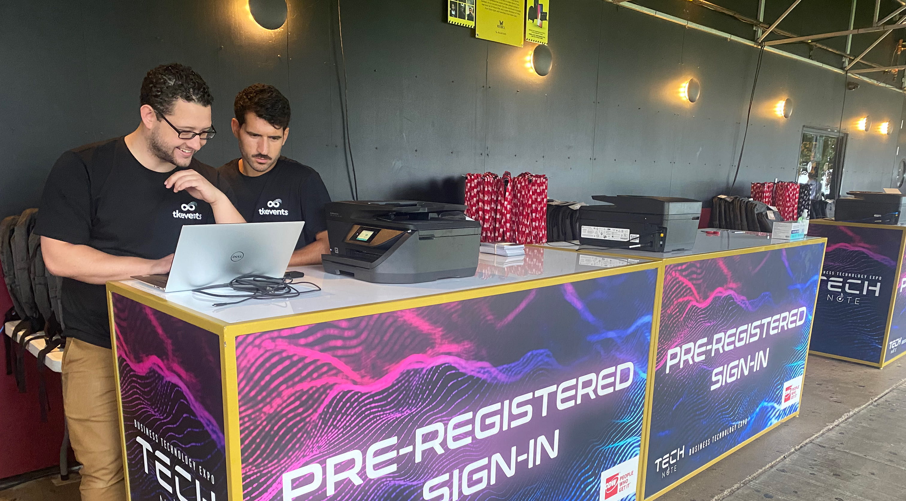 Event tech and registration setup by TK Events