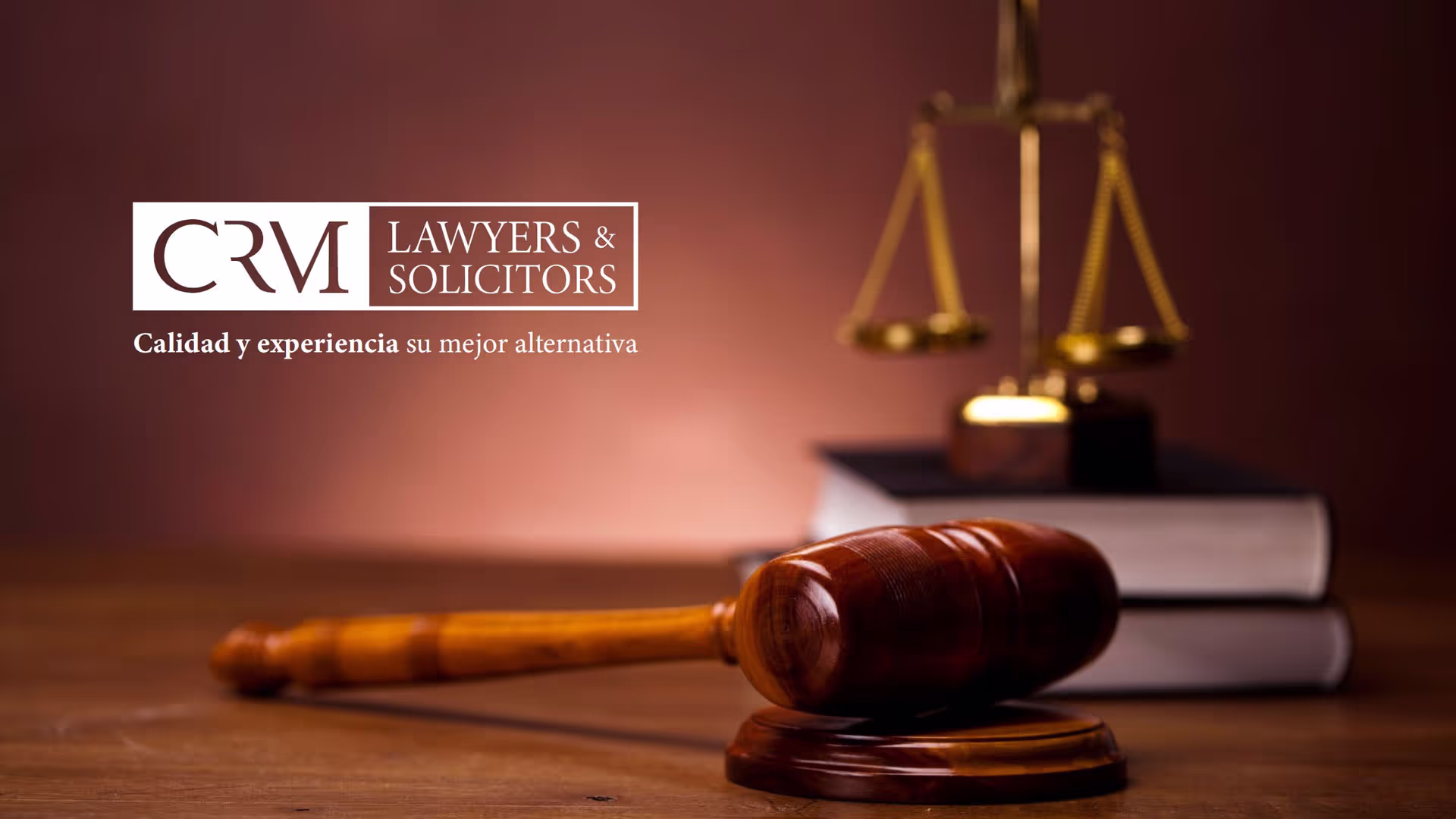 A photo of a lawyers office with the brand CRM Lawyers applied