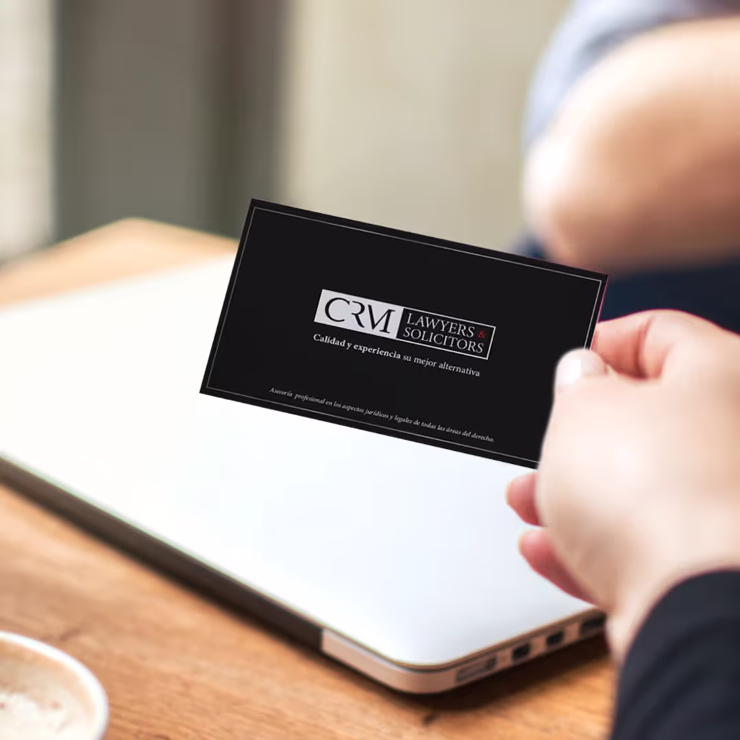 Business Card design CRM Lawyers