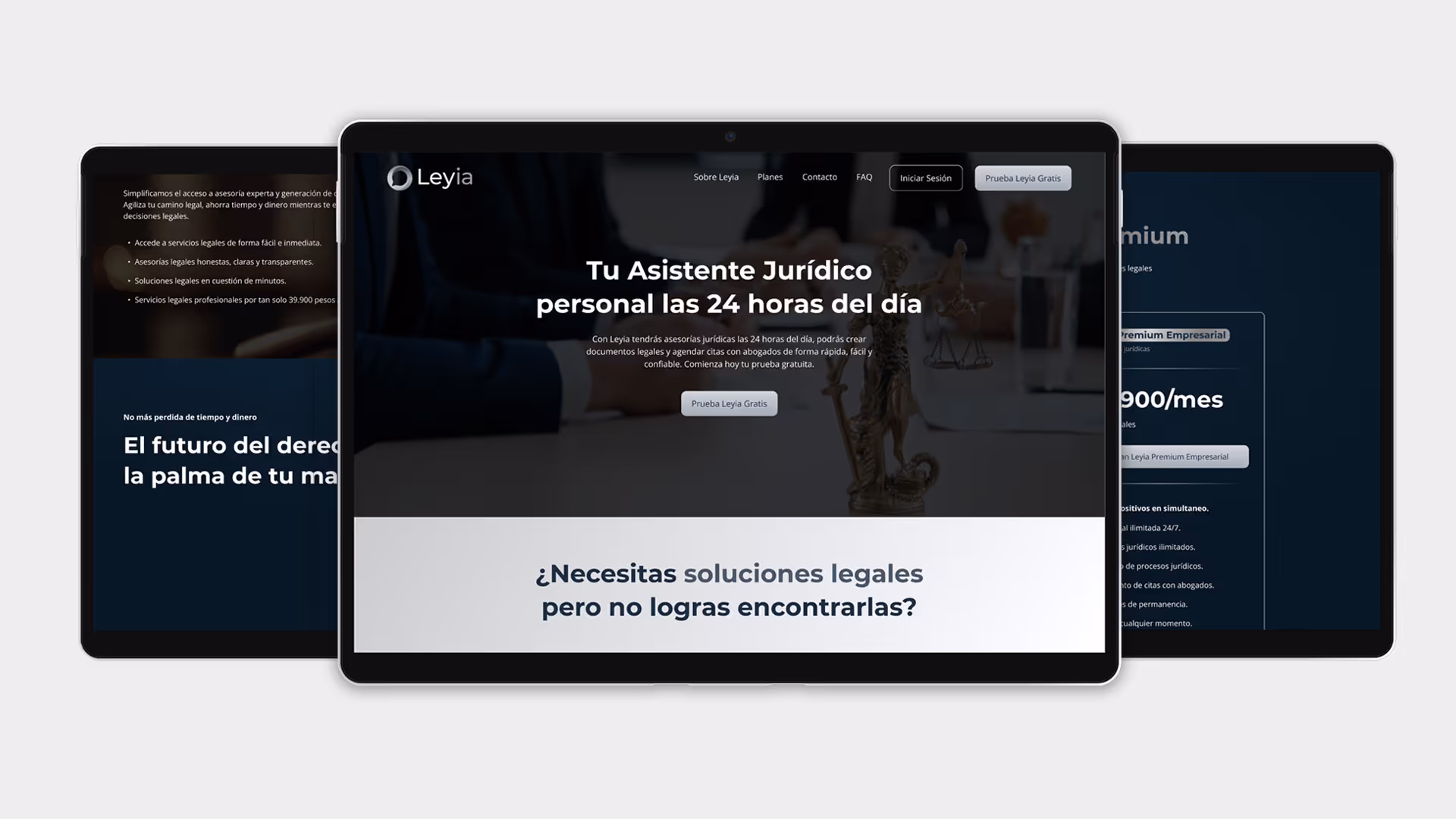 Mockups for the website