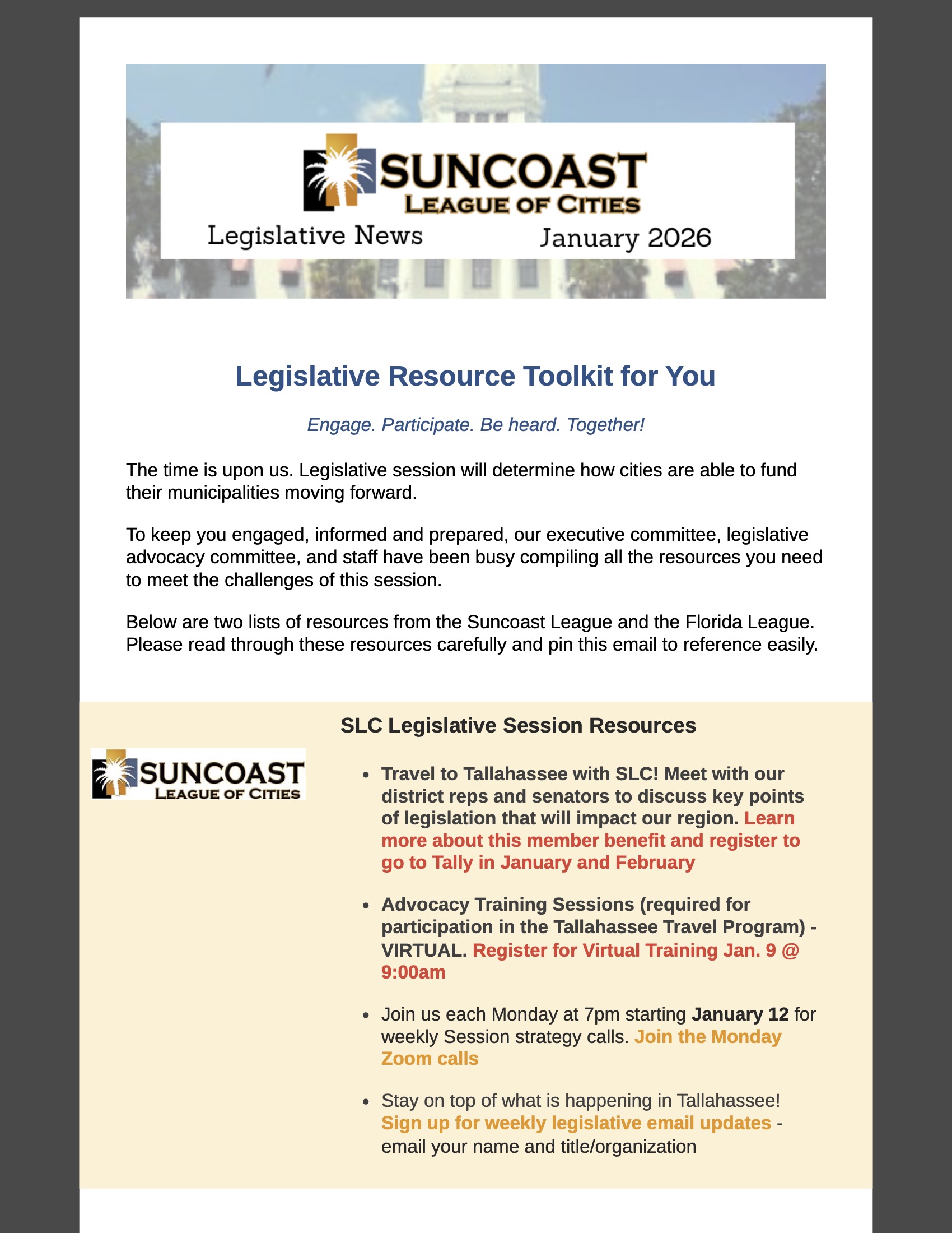 2026 Legislative Focus Summary page 1