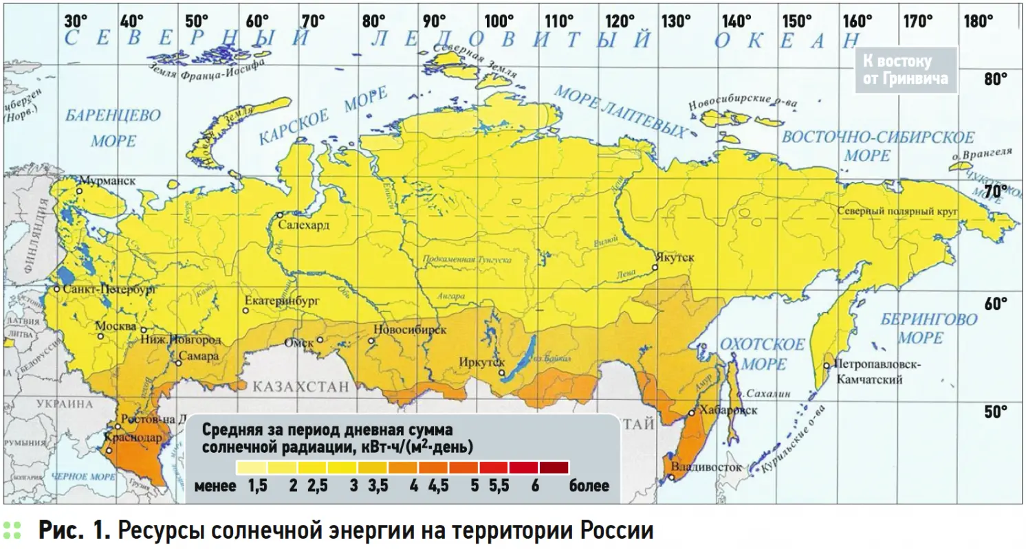 Где в России наиболее выгодно ставить солнечные электростанции - фото 3