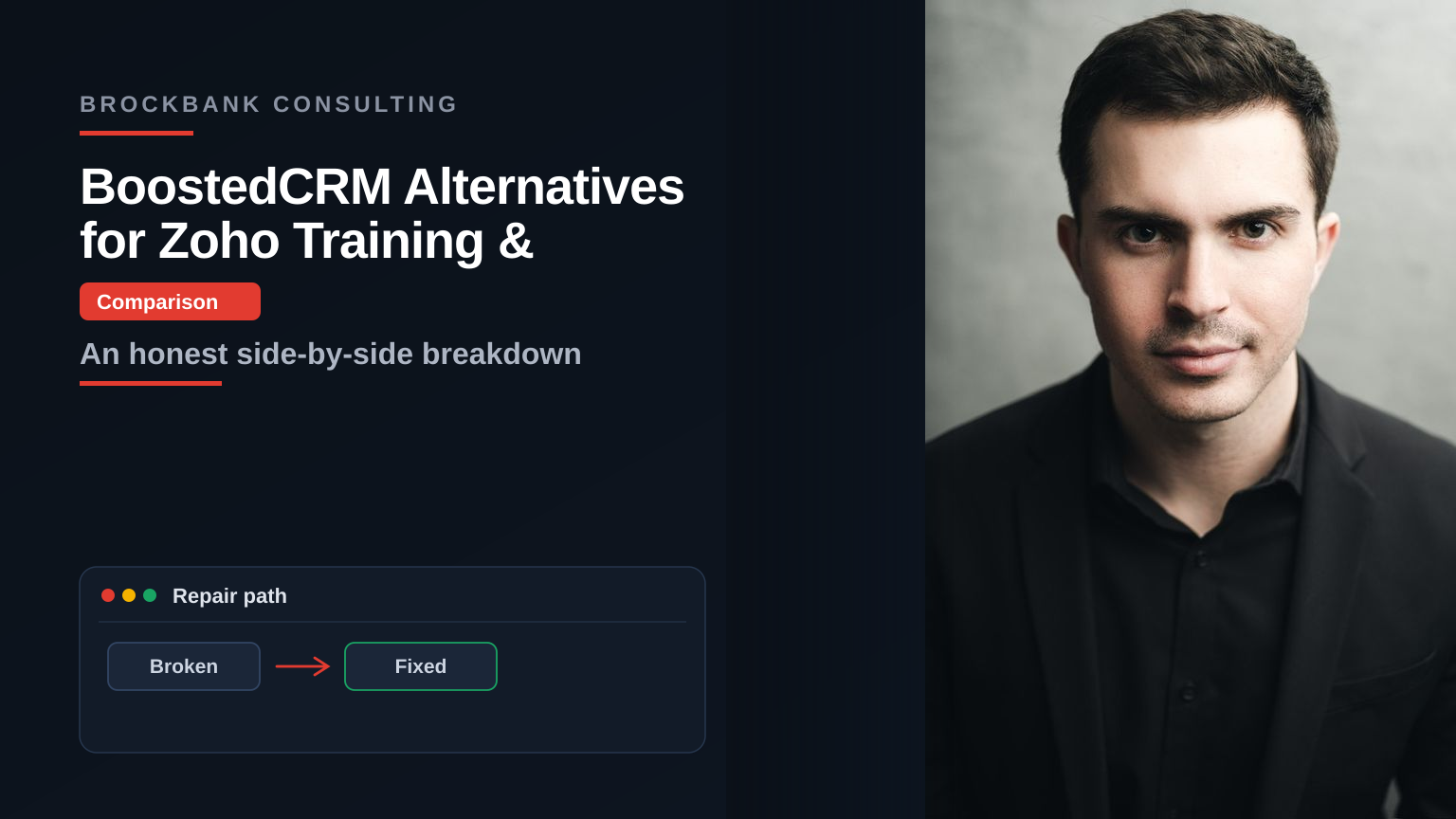 BoostedCRM Alternatives for Zoho Training & Consulting — Brockbank Consulting Zoho experts