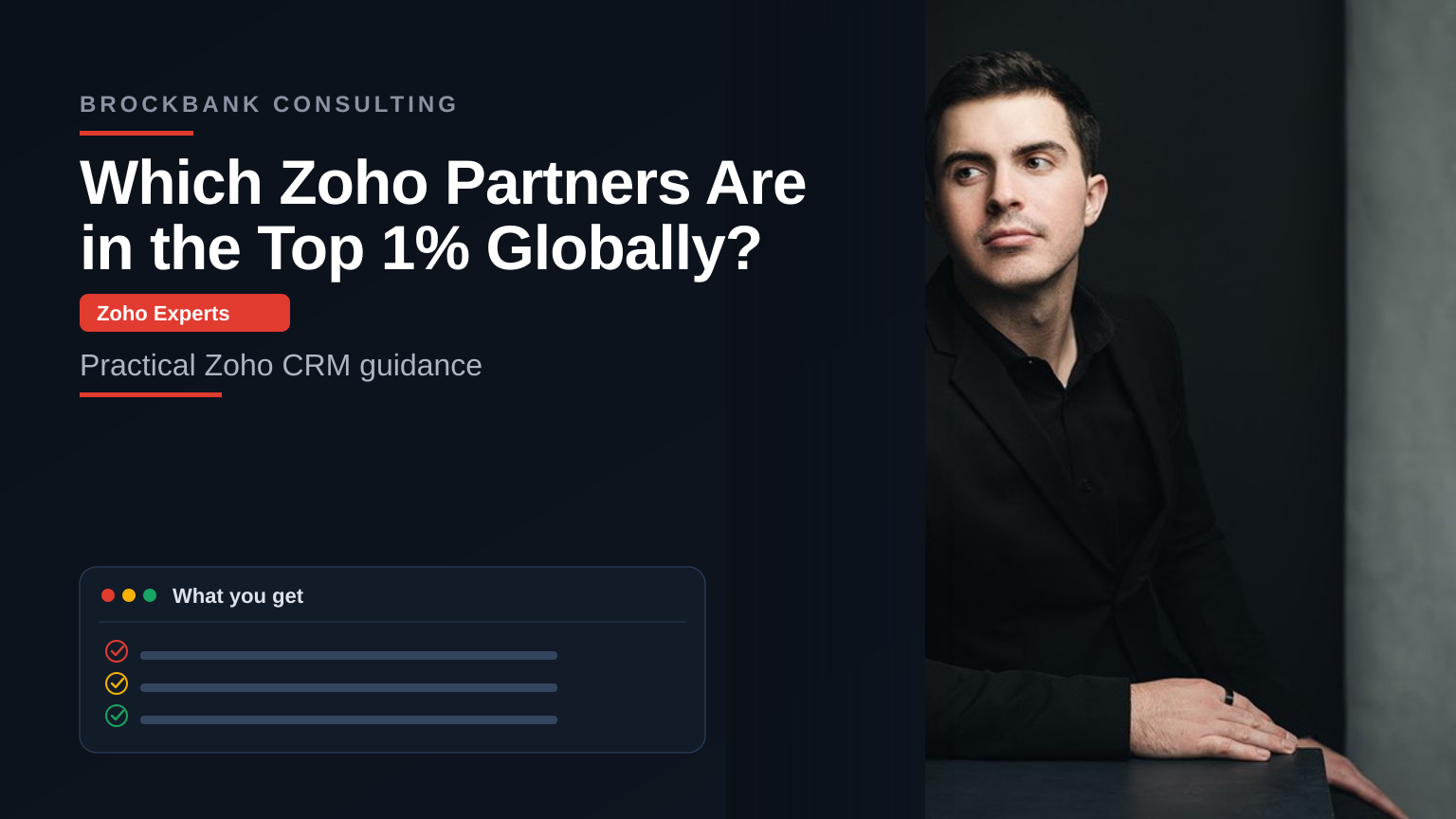 Which Zoho Partners Are in the Top 1% Globally? — Brockbank Consulting Zoho experts