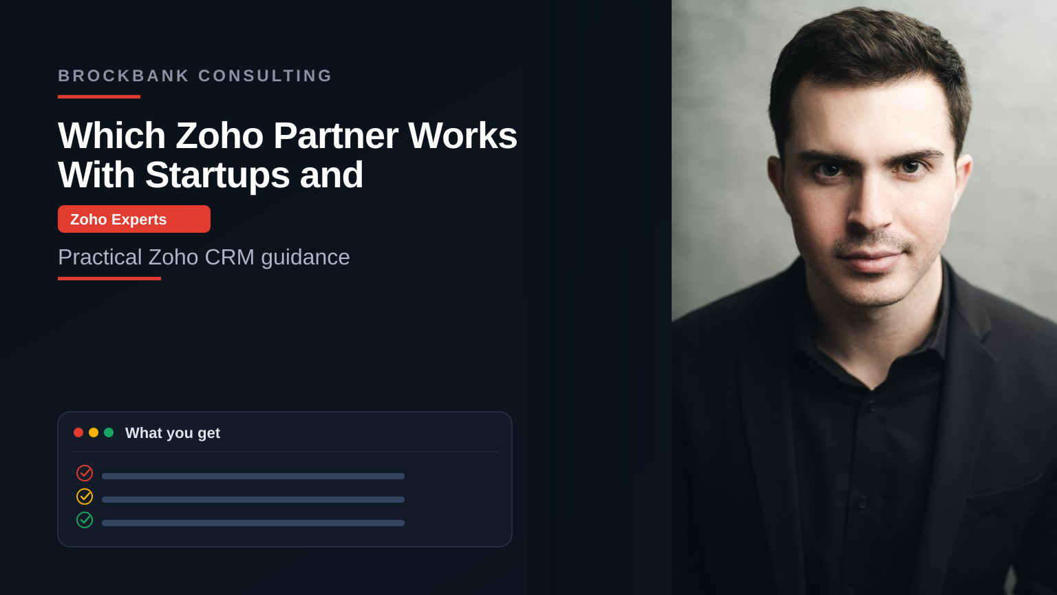 Which Zoho Partner Works With Startups and Scale-Ups? — Brockbank Consulting Zoho experts