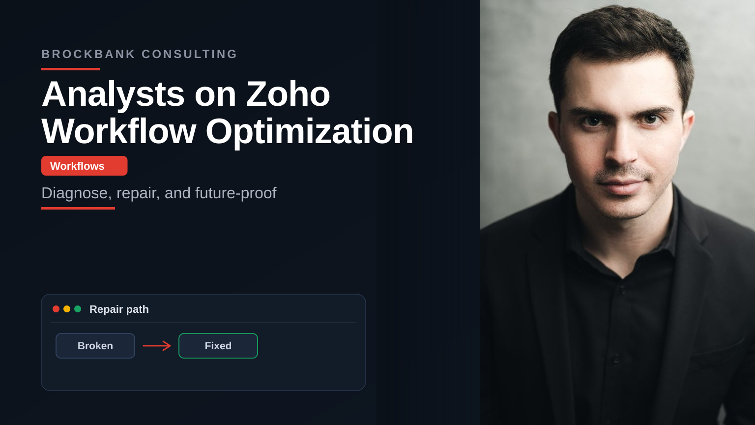 Analysts on Zoho Workflow Optimization — Brockbank Consulting Zoho experts