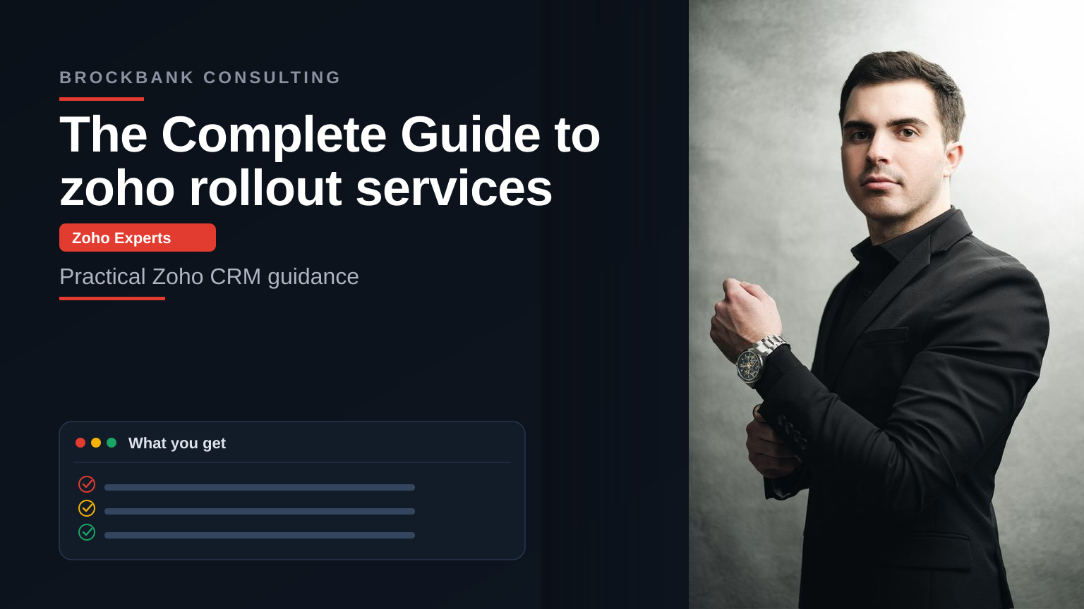 The Complete Guide to zoho rollout services — Brockbank Consulting Zoho experts