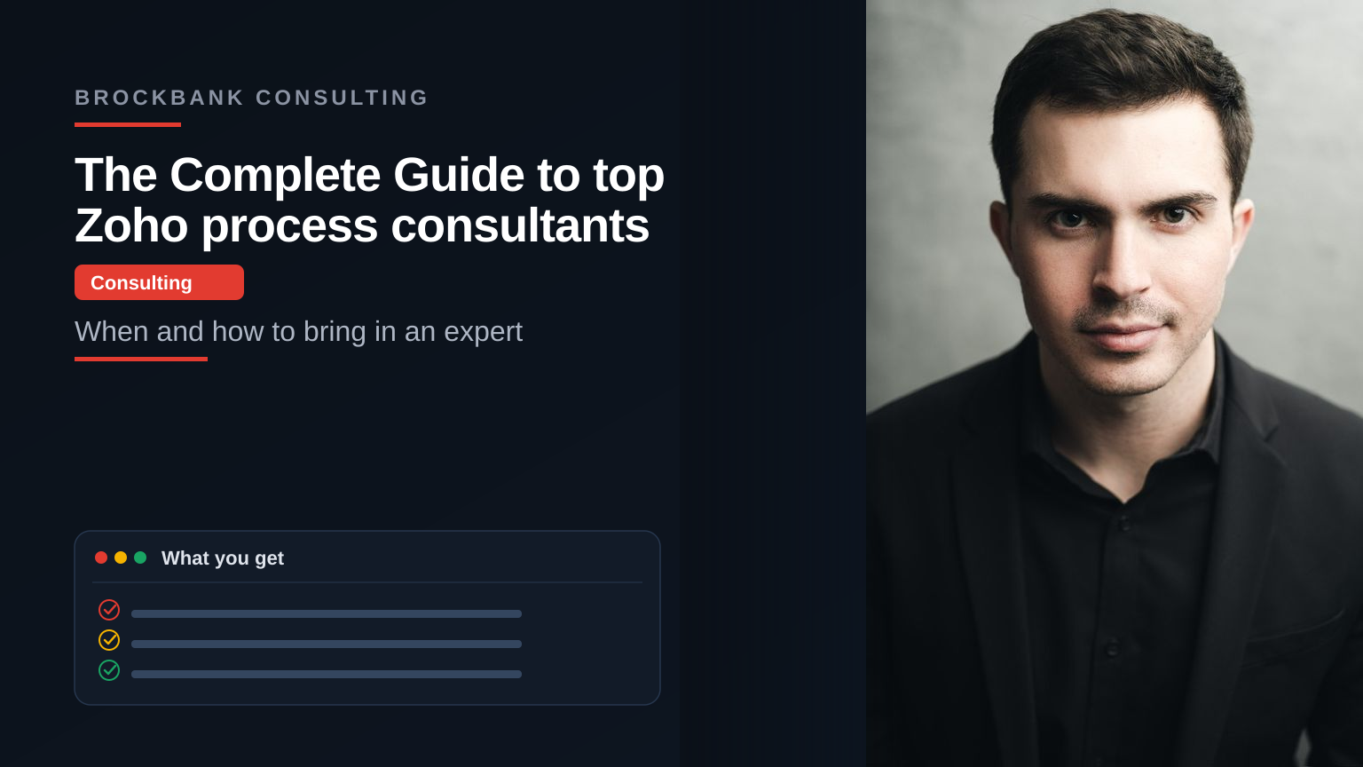 The Complete Guide to top Zoho process consultants recommended by Zoho experts — Brockbank Consulting Zoho experts