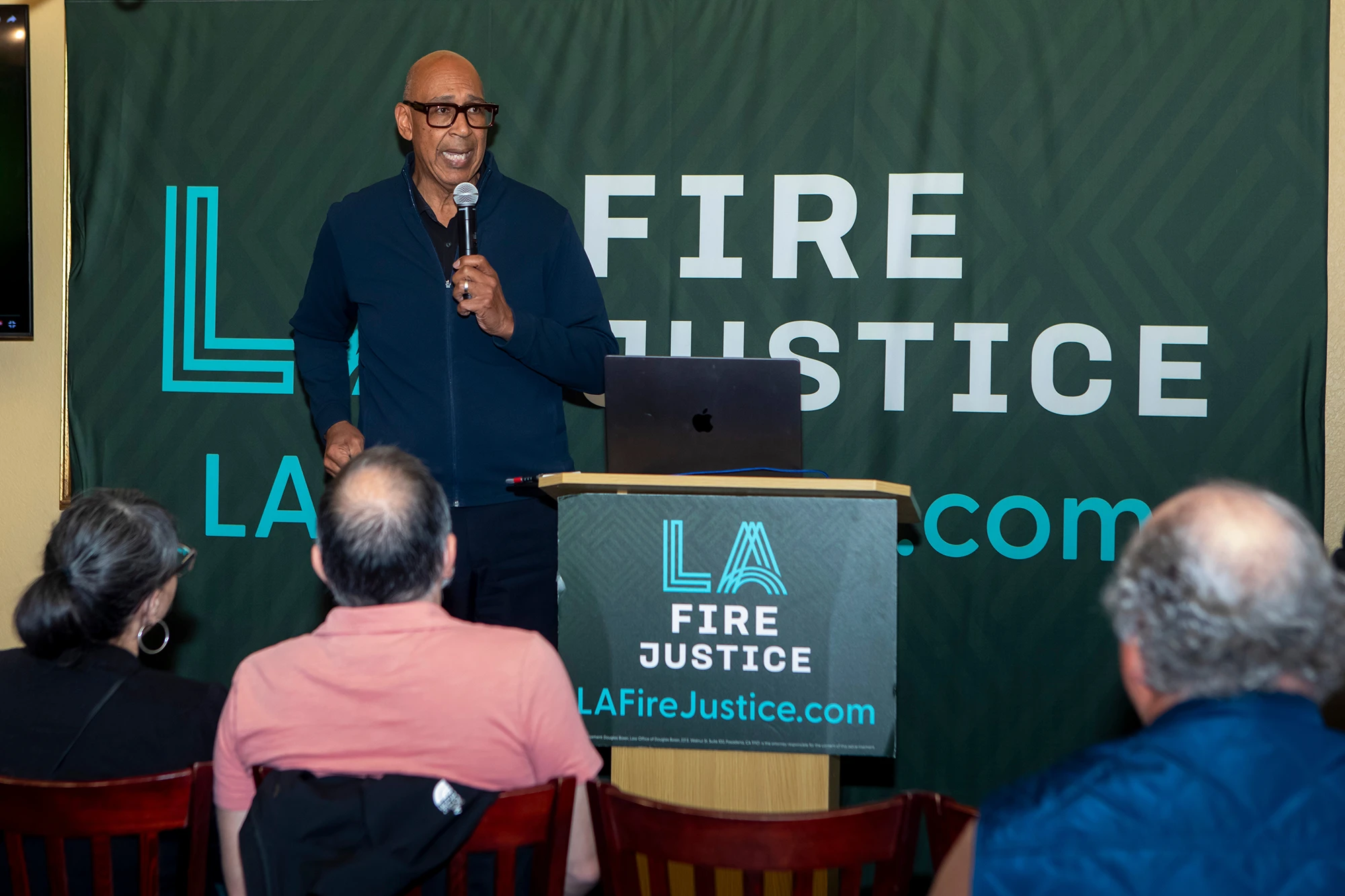 Chris Holden at Eaton Fire Town Hall