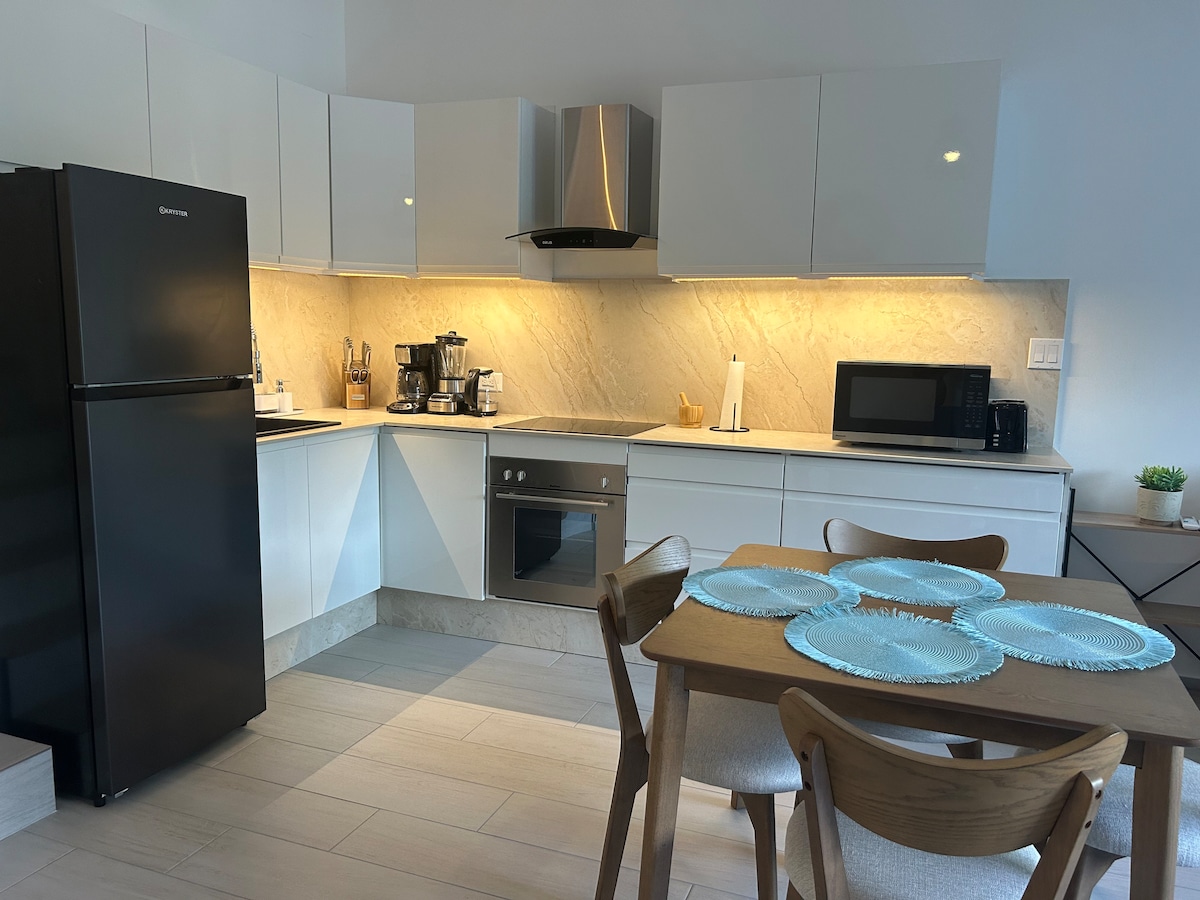 Kitchen and dining area