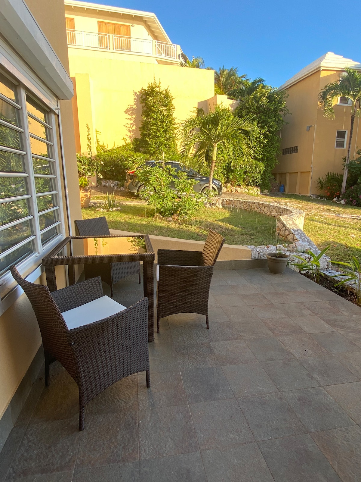 Patio outside the studio