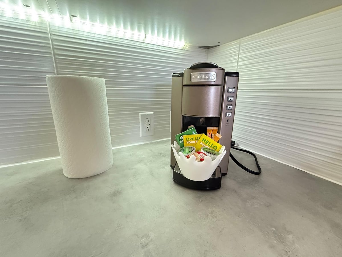 Kitchen with cooking essentials