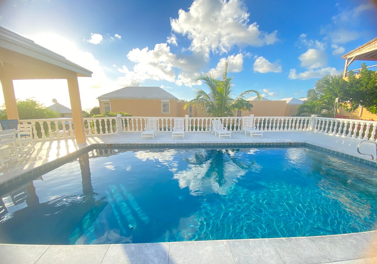 Pool area in the complex