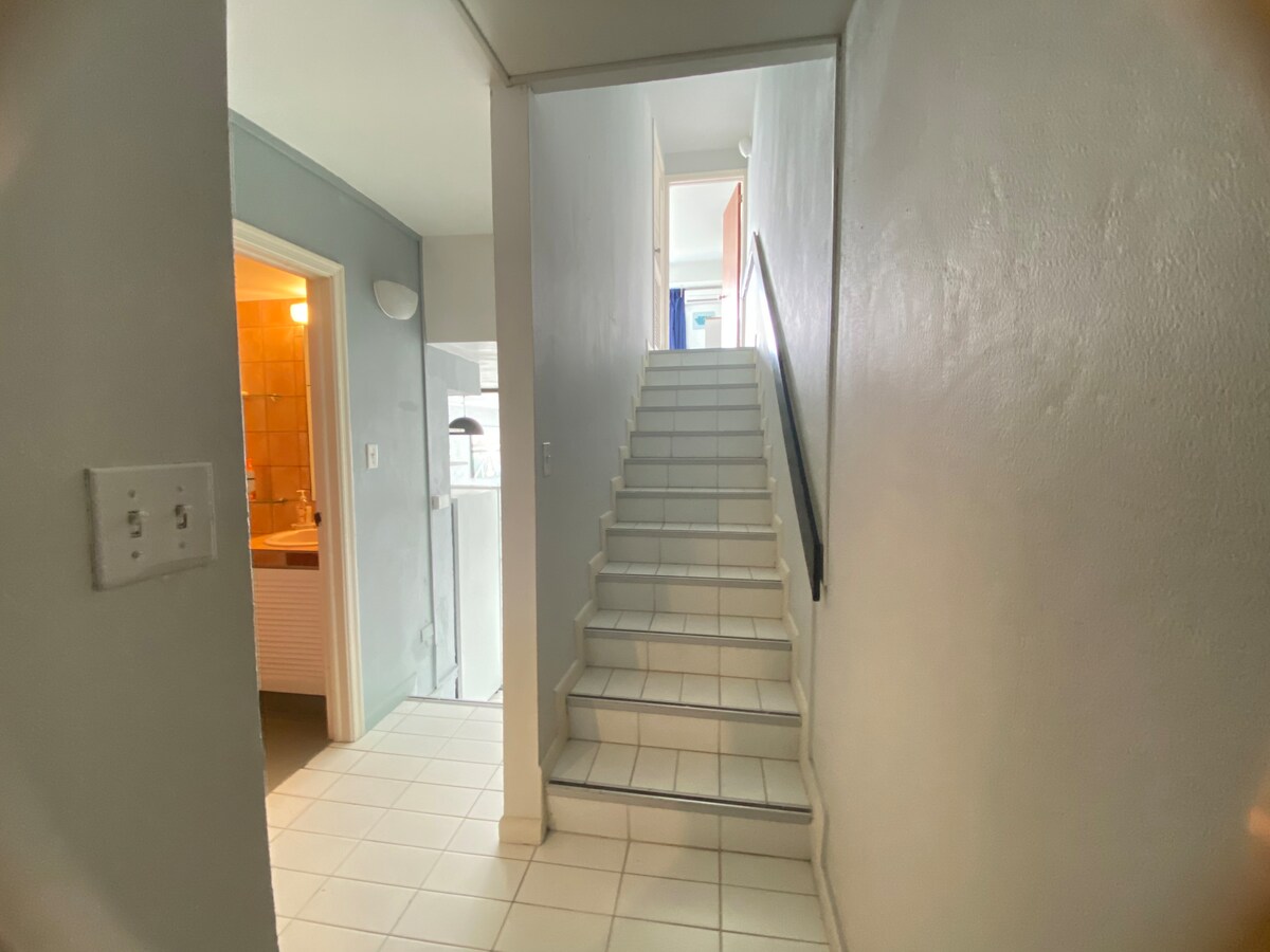 Internal staircase to the upstairs bedroom
