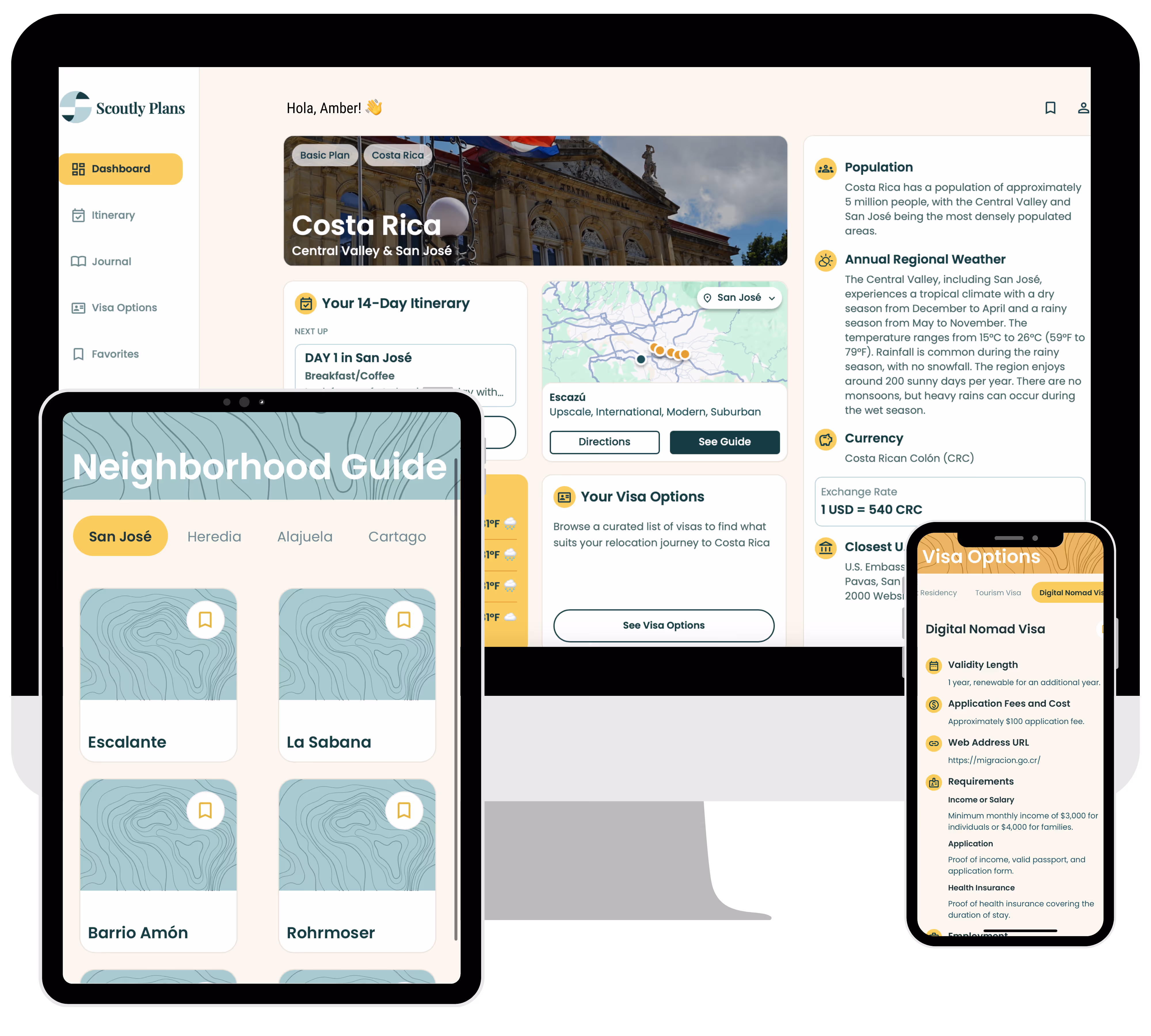 Scoutly Plans Dashboard image with desktop, tablet, and mobile views.