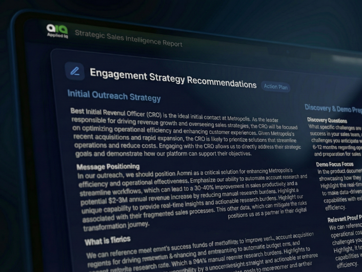 Clipboard graphic highlighting succesfull automated Account sales plan 