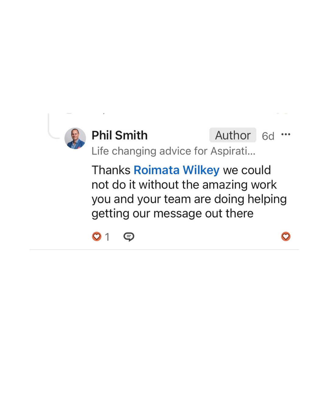 Phil Smith thanking the Burst Digital team