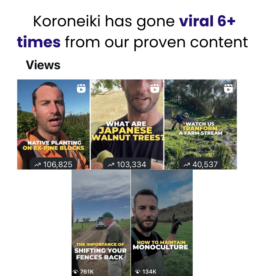 Koroneiki going viral six times from our content