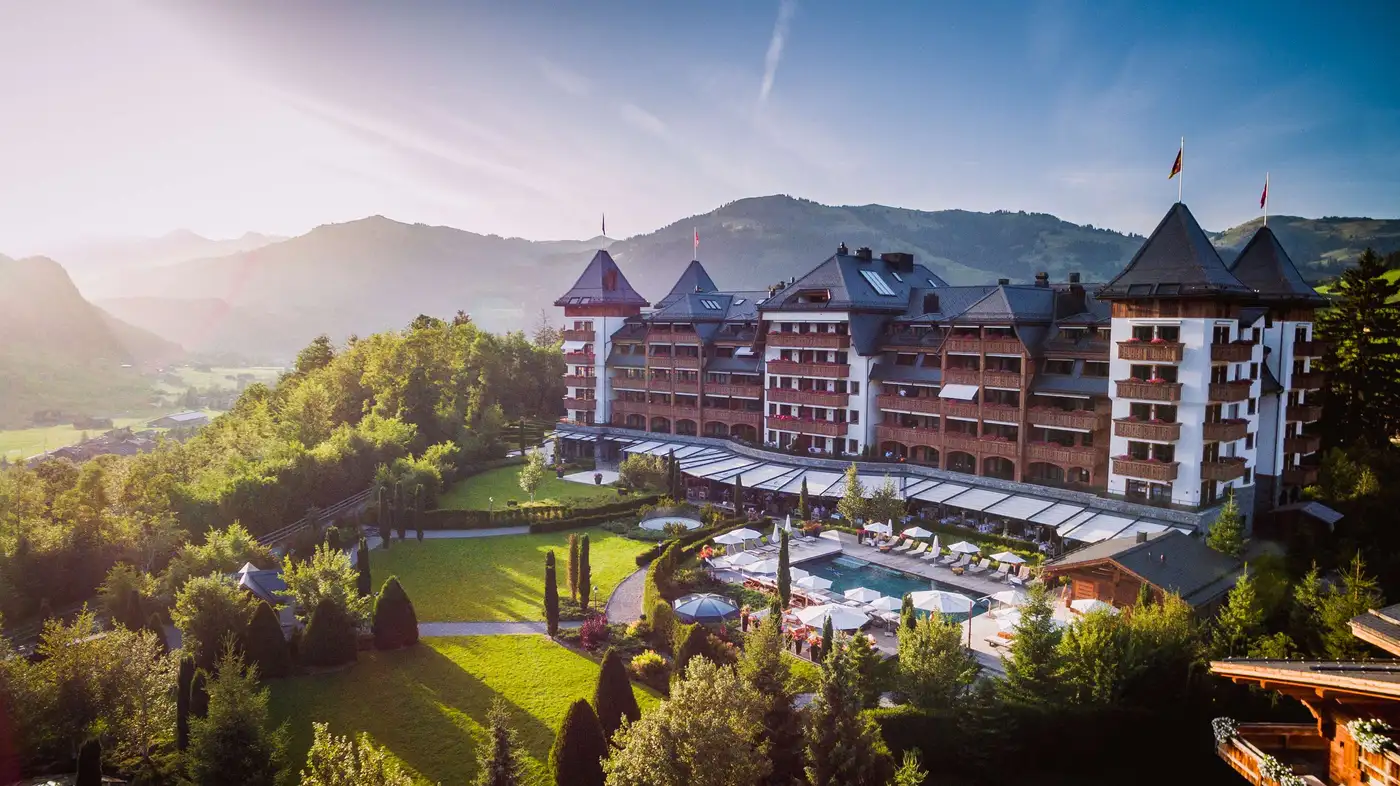The Alpina Gstaad exterior Summer