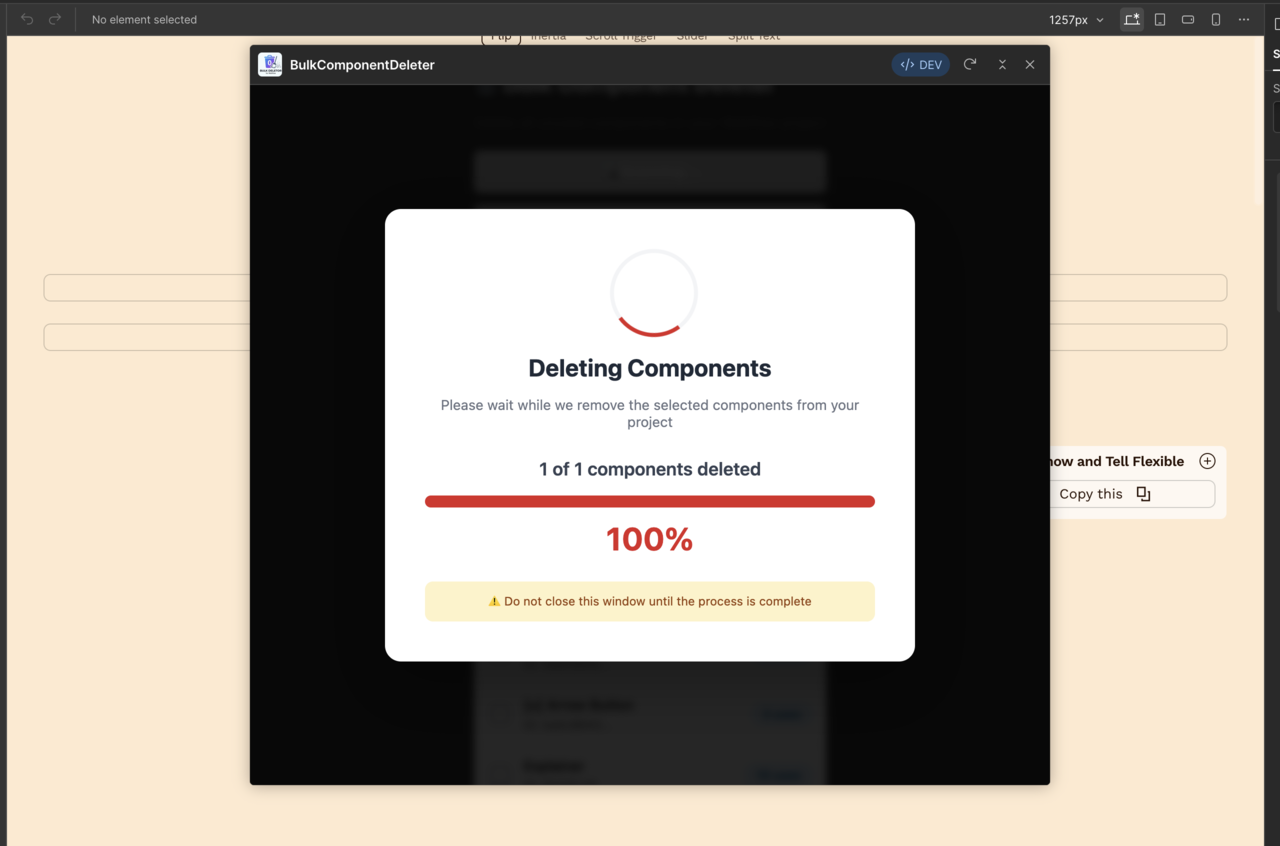 Successfull delete image