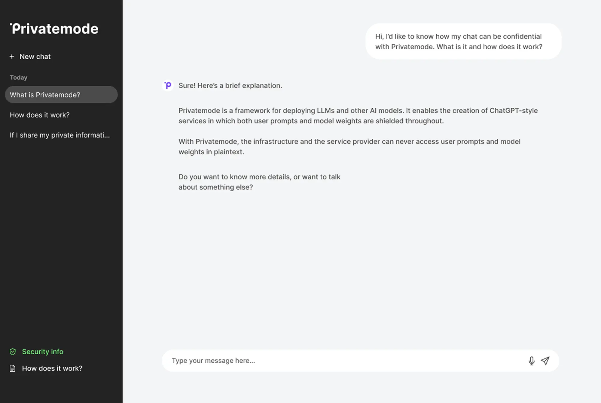 Privatemode app