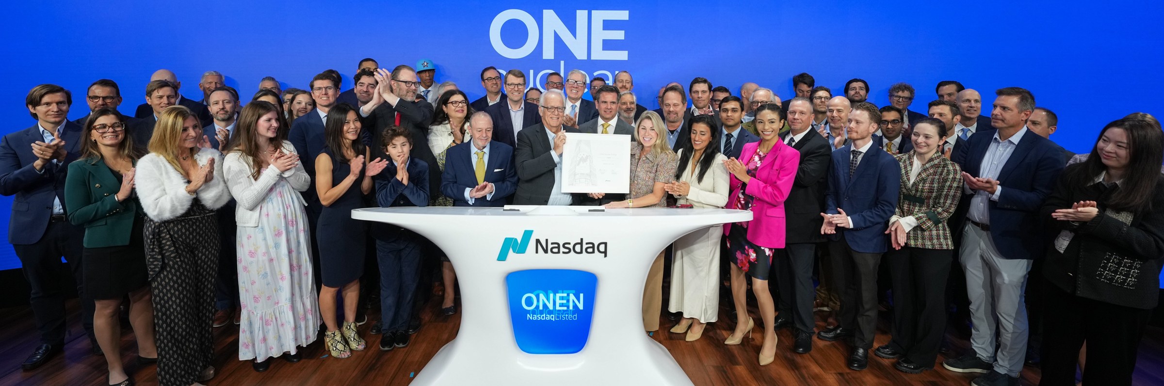 ONE Nuclear Energy Nasdaq bell ringing