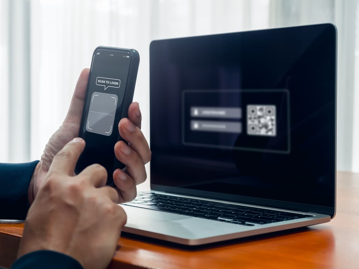 UK sponsor licence SMS multi-factor authentication using a mobile phone and laptop