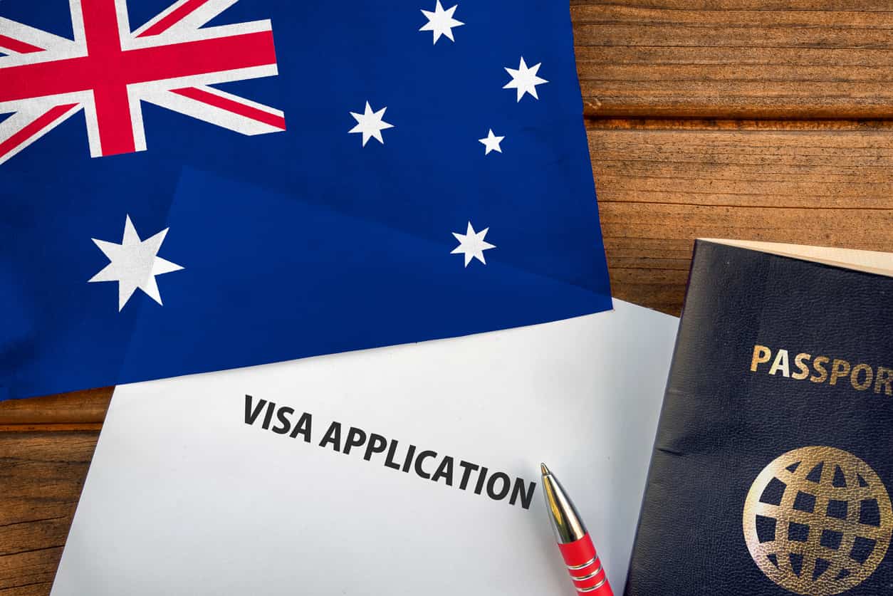 Australian visa application and passport representing new skilled visa processing priorities