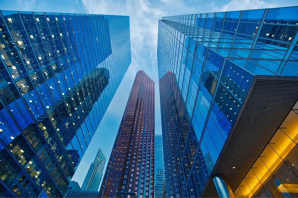 Toronto financial district skyline