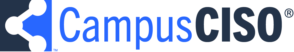 CampusCISO logo with stylized icon in blue and navy colors