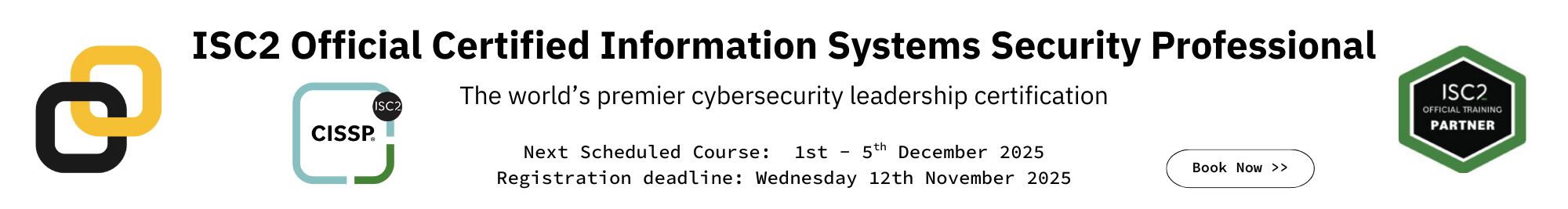 Cycubix Home Page Banner for Official ISC2 CISSP Training in Q4 25