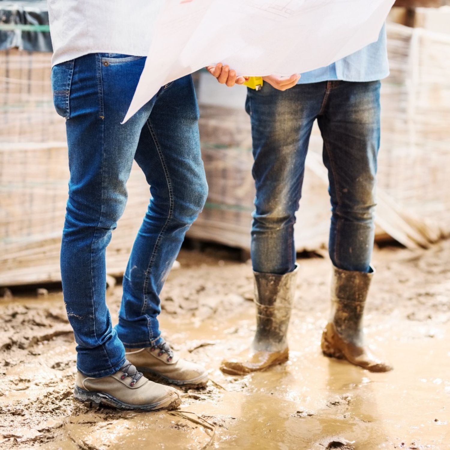 Arbeiter planen die Boenbelüftung