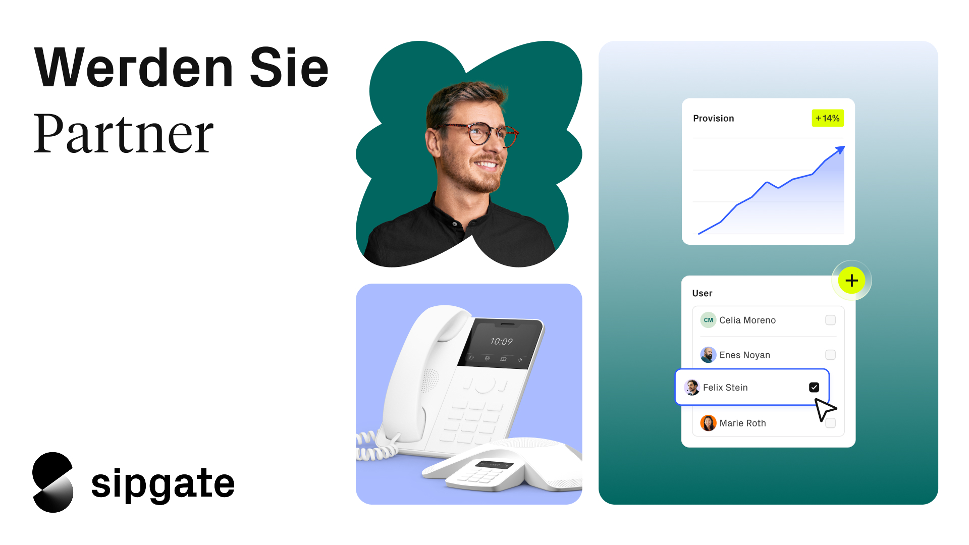 Werden Sie sipgate Partner